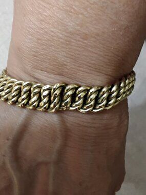Authentic 10K Yellow Gold Miami Cuban Link Bracelet 18g